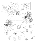 Page B Diagram and Parts List for 1417-0  Briggs and Stratton Pressure Washer